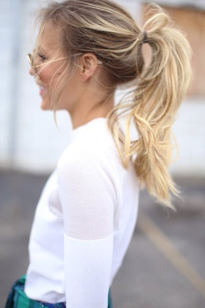 Leith Sheer Shoulder Sweater